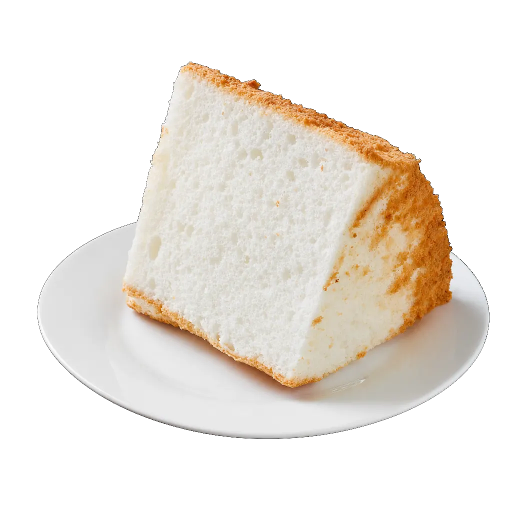 Angel Food Cake, plated