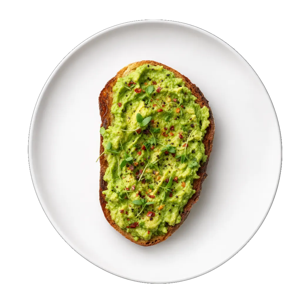 Avocado Toast, plated