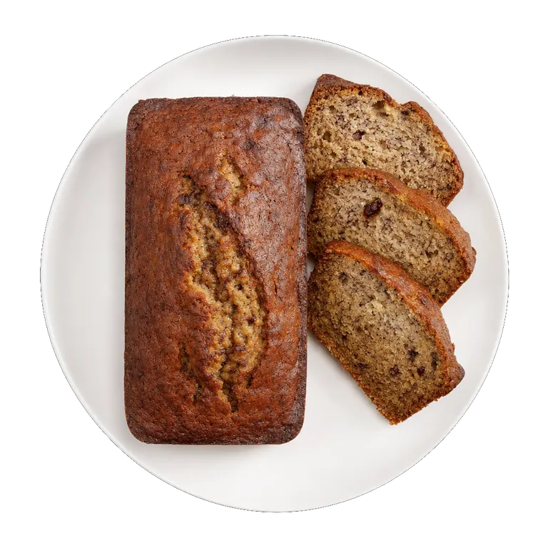Banana Bread, ready to serve
