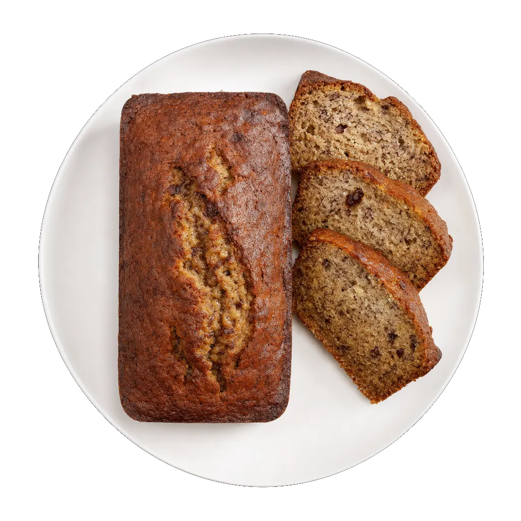 Banana Bread, plated