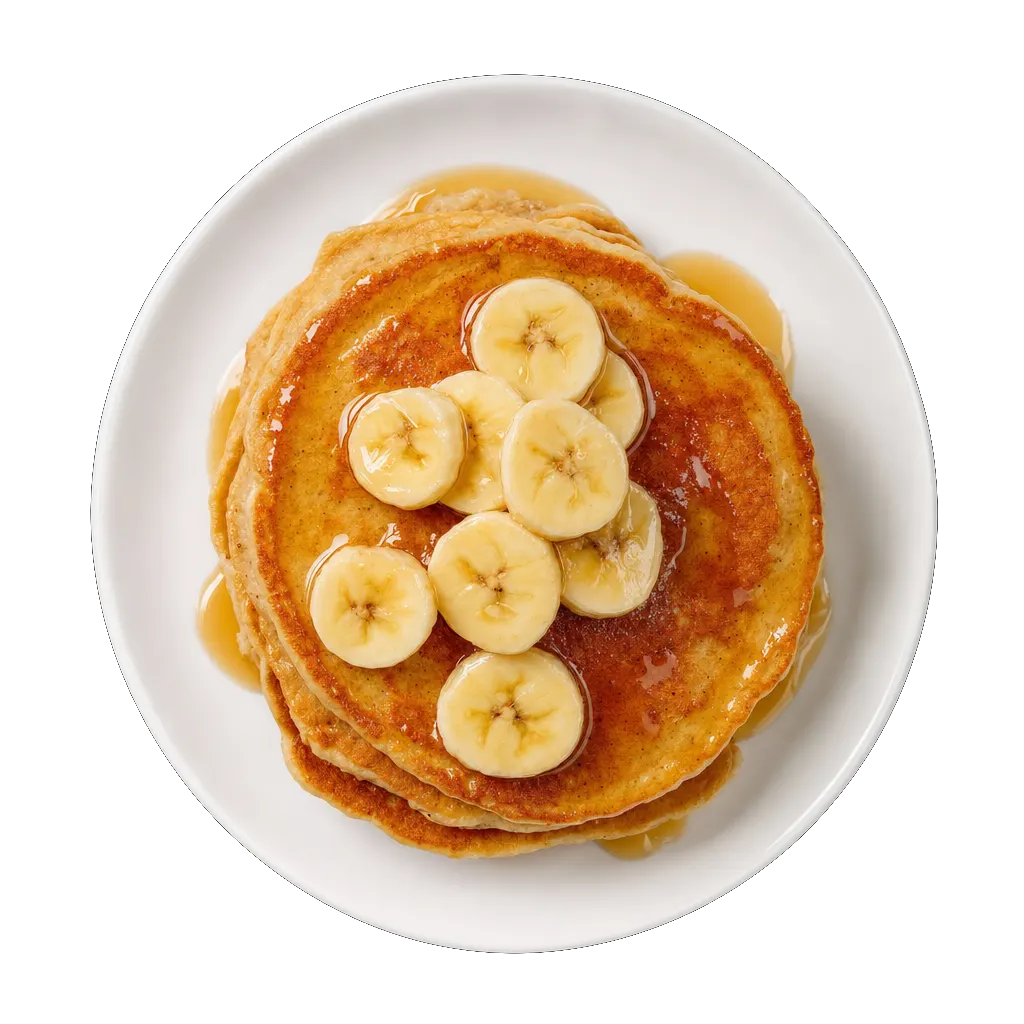Banana Pancakes, plated