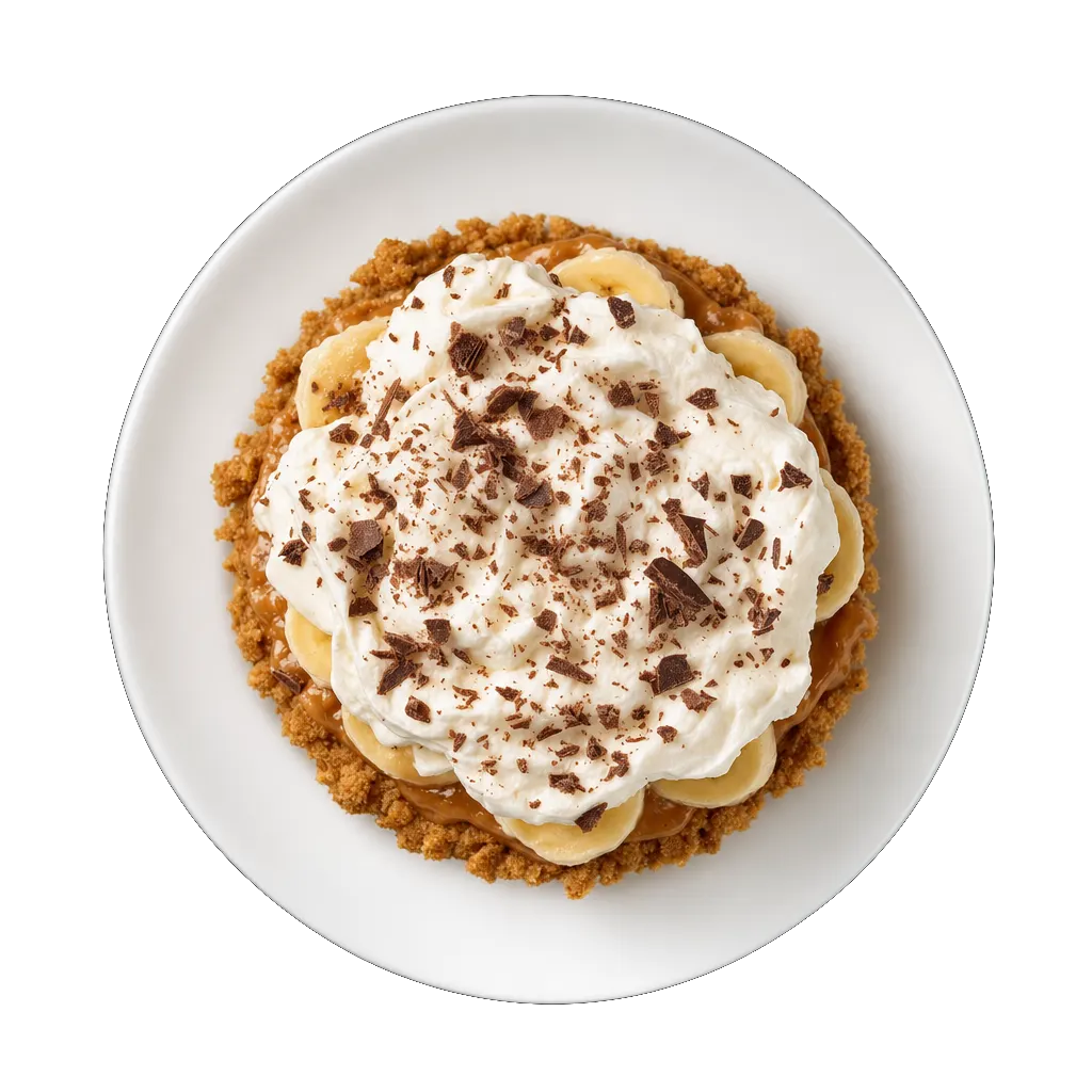 Banoffee Pie, plated