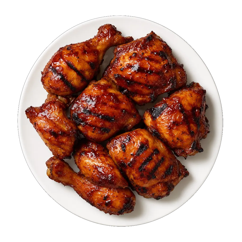 BBQ Chicken, plated