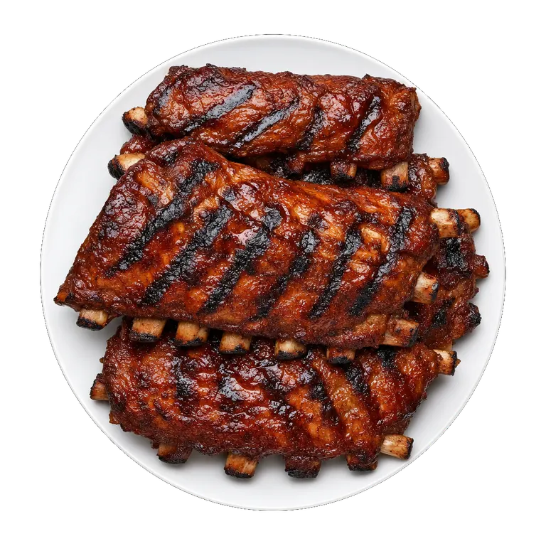 BBQ Ribs, ready to serve