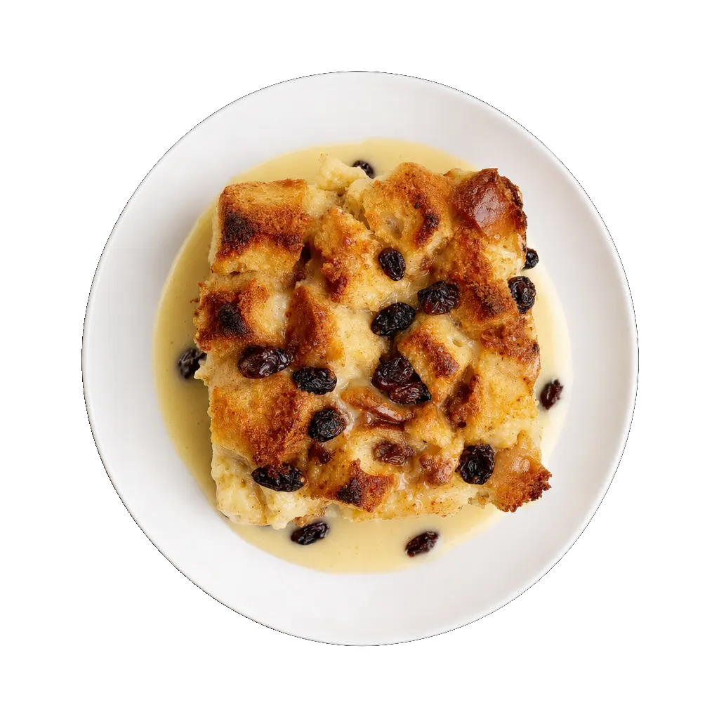 Bread Pudding, plated