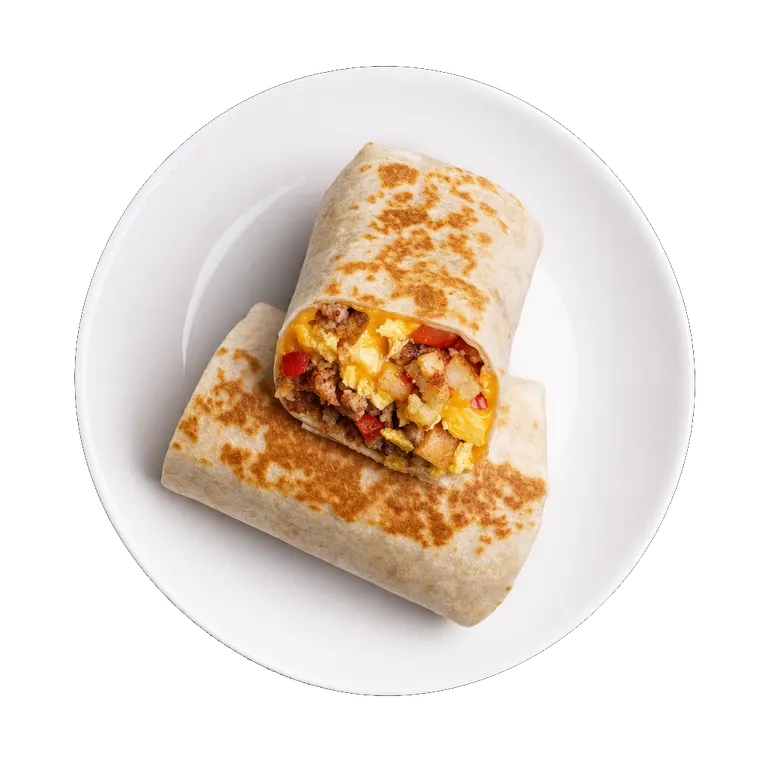 Breakfast Burrito, ready to serve