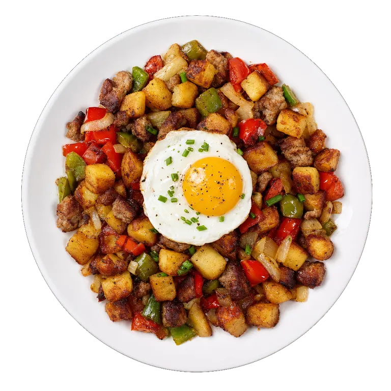 Breakfast Hash, ready to serve