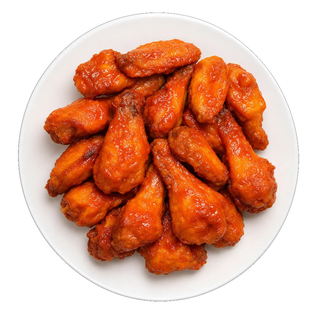 Buffalo Wings, plated