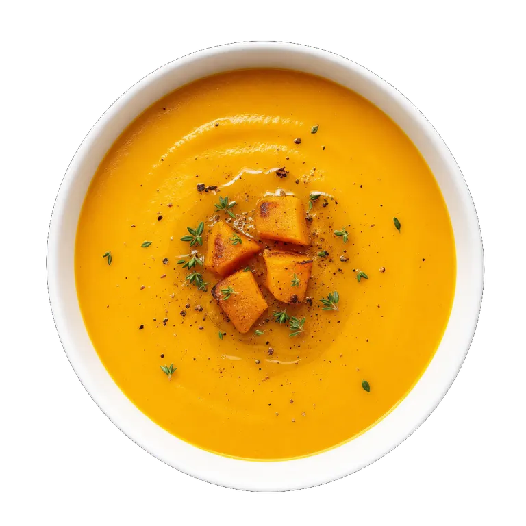 Butternut Squash Soup, ready to serve