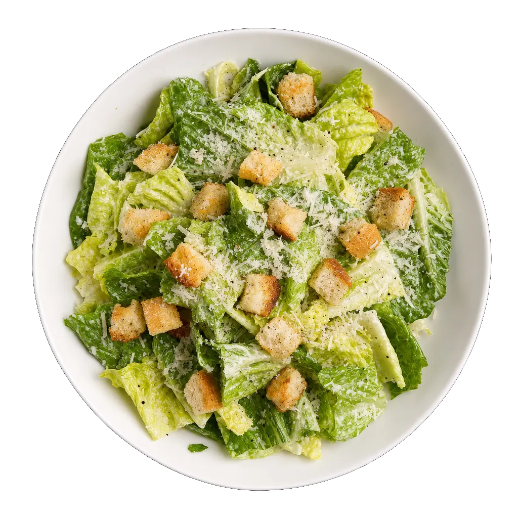 Caesar Salad, plated