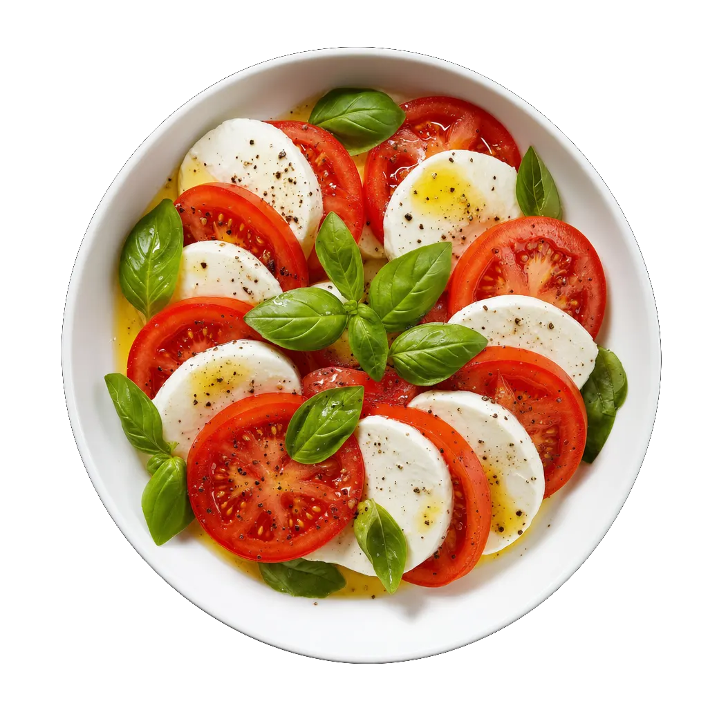 Caprese Salad, plated