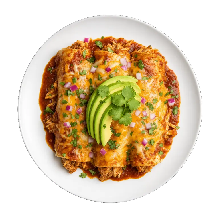 Chicken Enchiladas, ready to serve