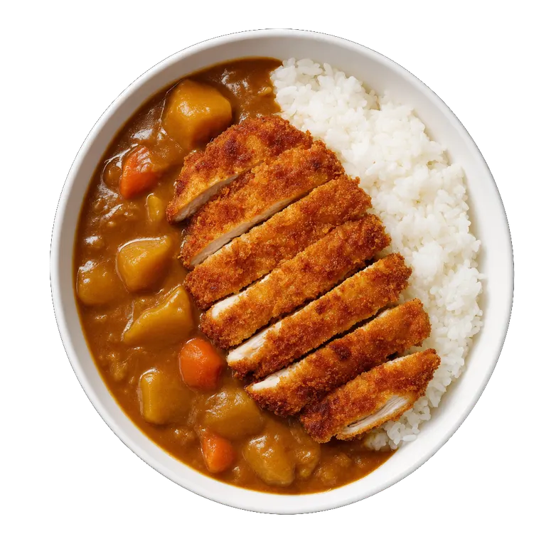 Chicken Katsu Curry, ready to serve