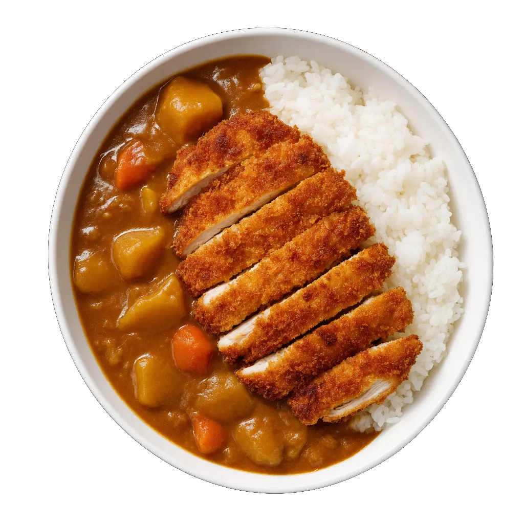 Chicken Katsu Curry, plated