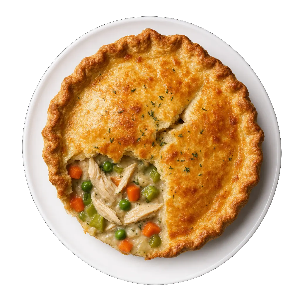Chicken Pot Pie, plated