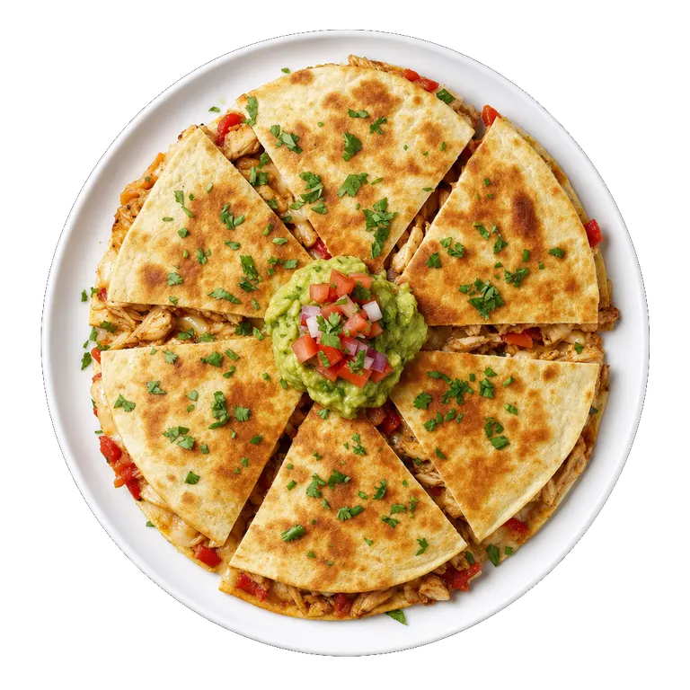 Chicken Quesadilla, ready to serve