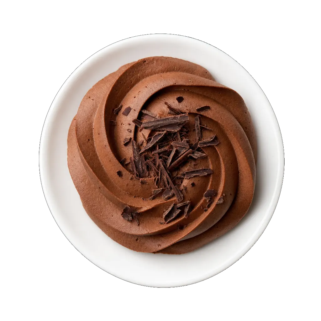 Chocolate Mousse, plated