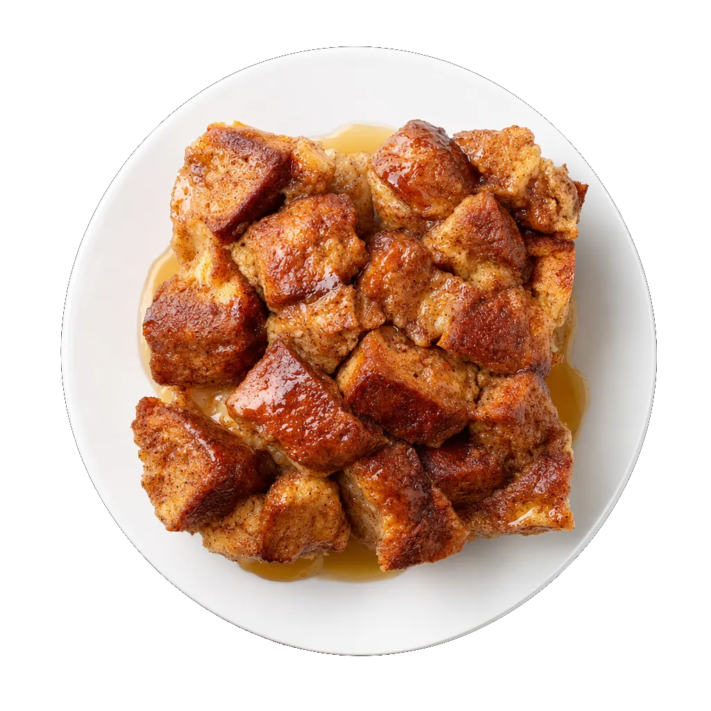 Cinnamon French Toast Bake, plated