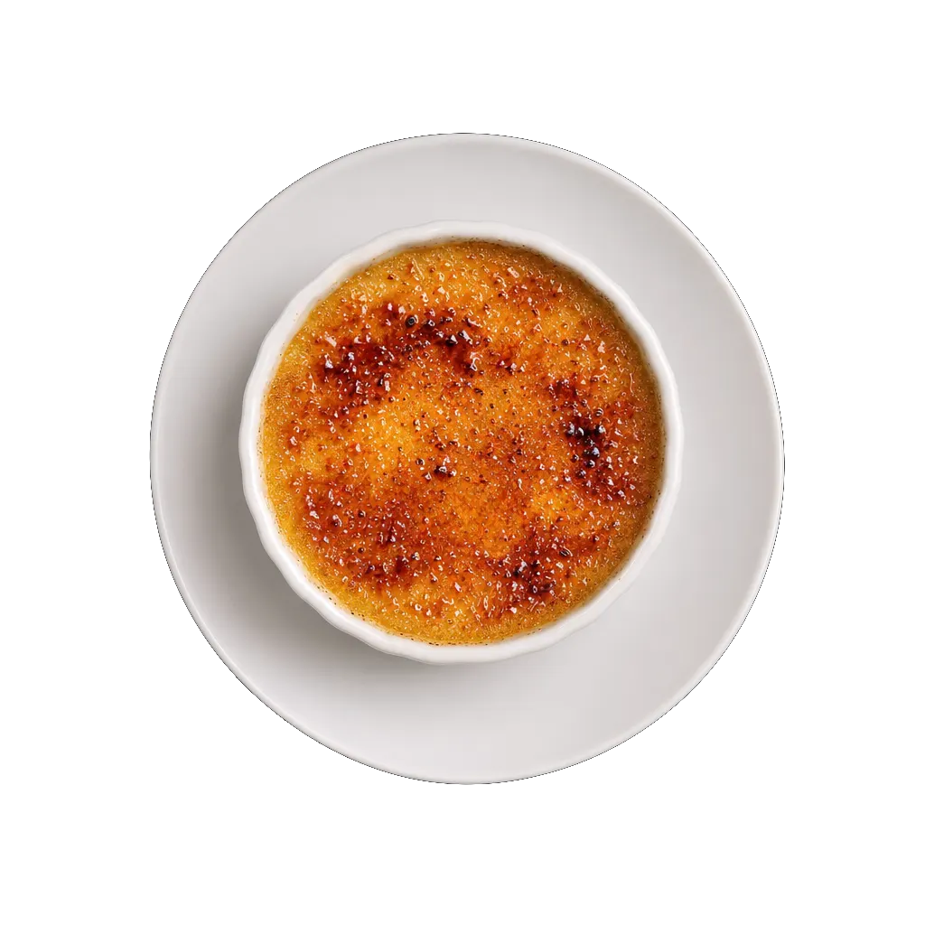 Creme Brulee, plated