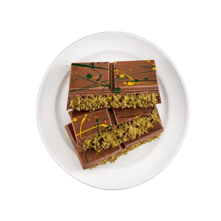Dubai Chocolate Bar, ready to serve