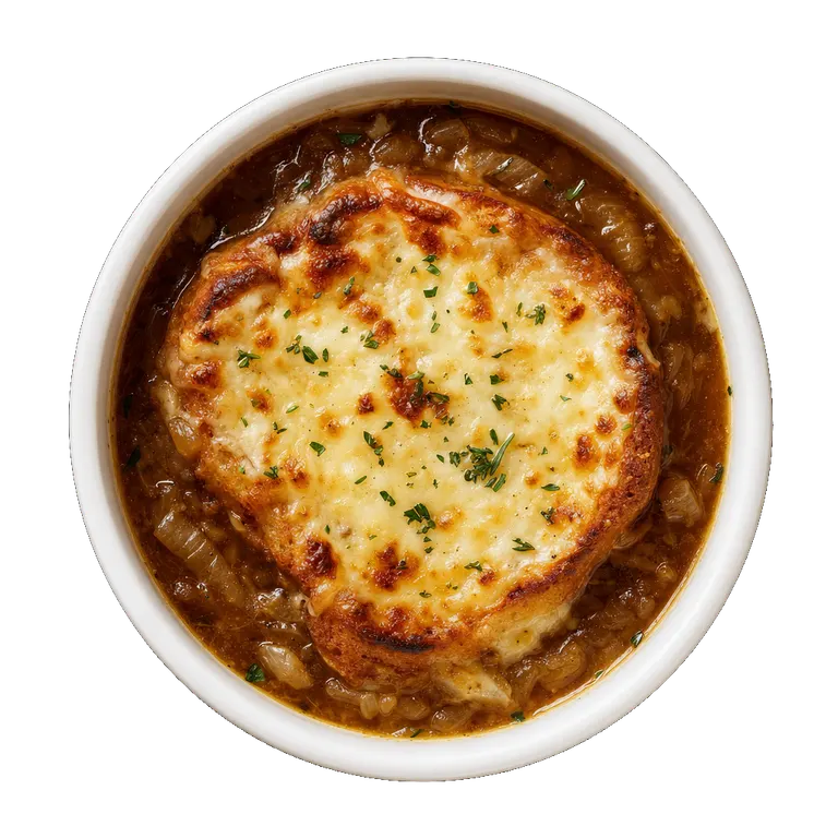 French Onion Soup, ready to serve