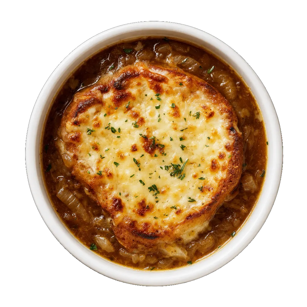 French Onion Soup, plated