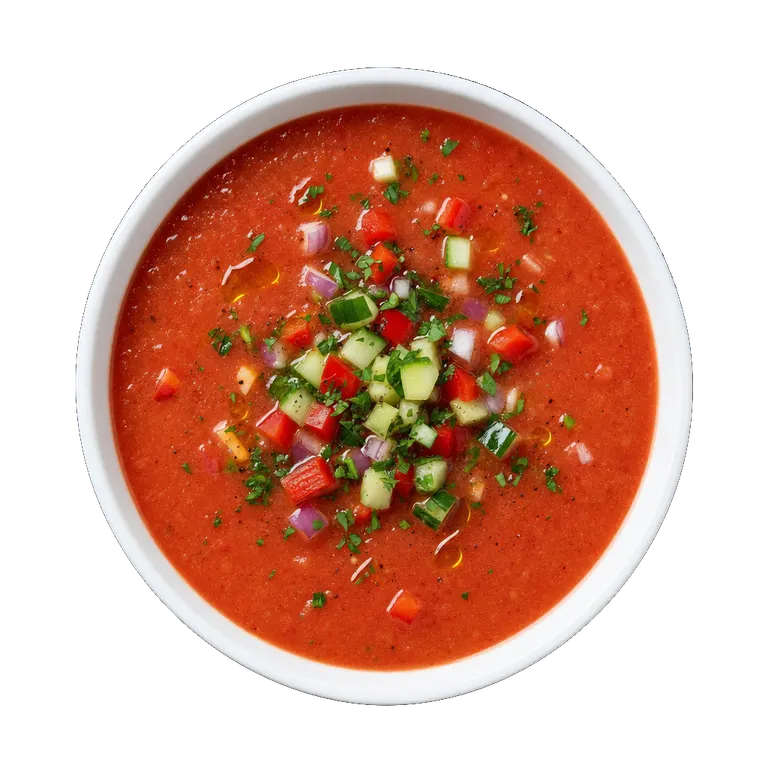 Gazpacho, ready to serve