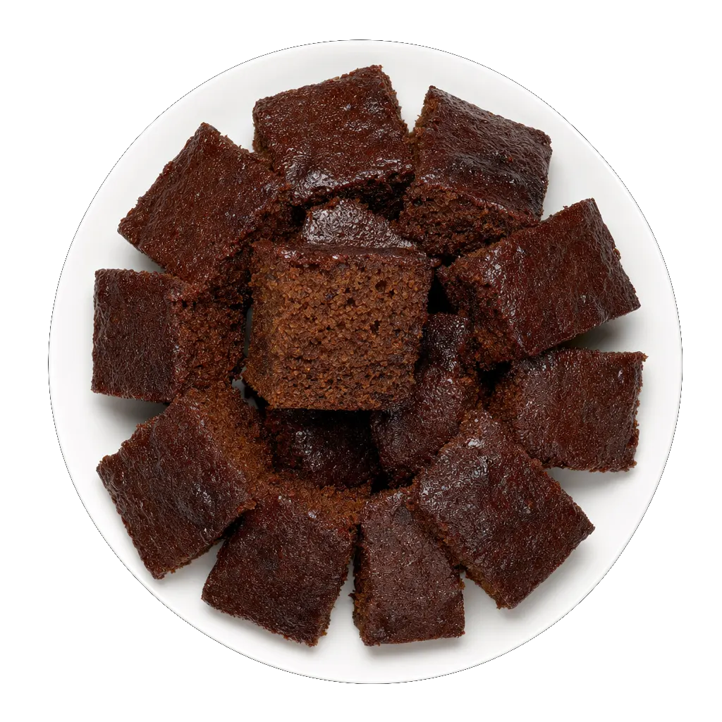 Gingerbread, plated