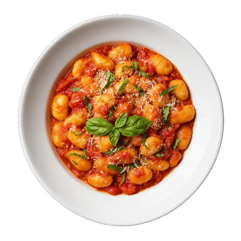Gnocchi Pomodoro, ready to serve