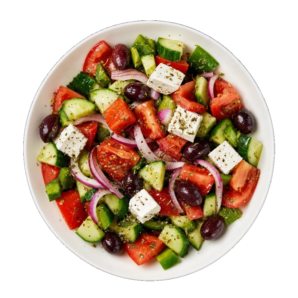 Greek Salad, plated