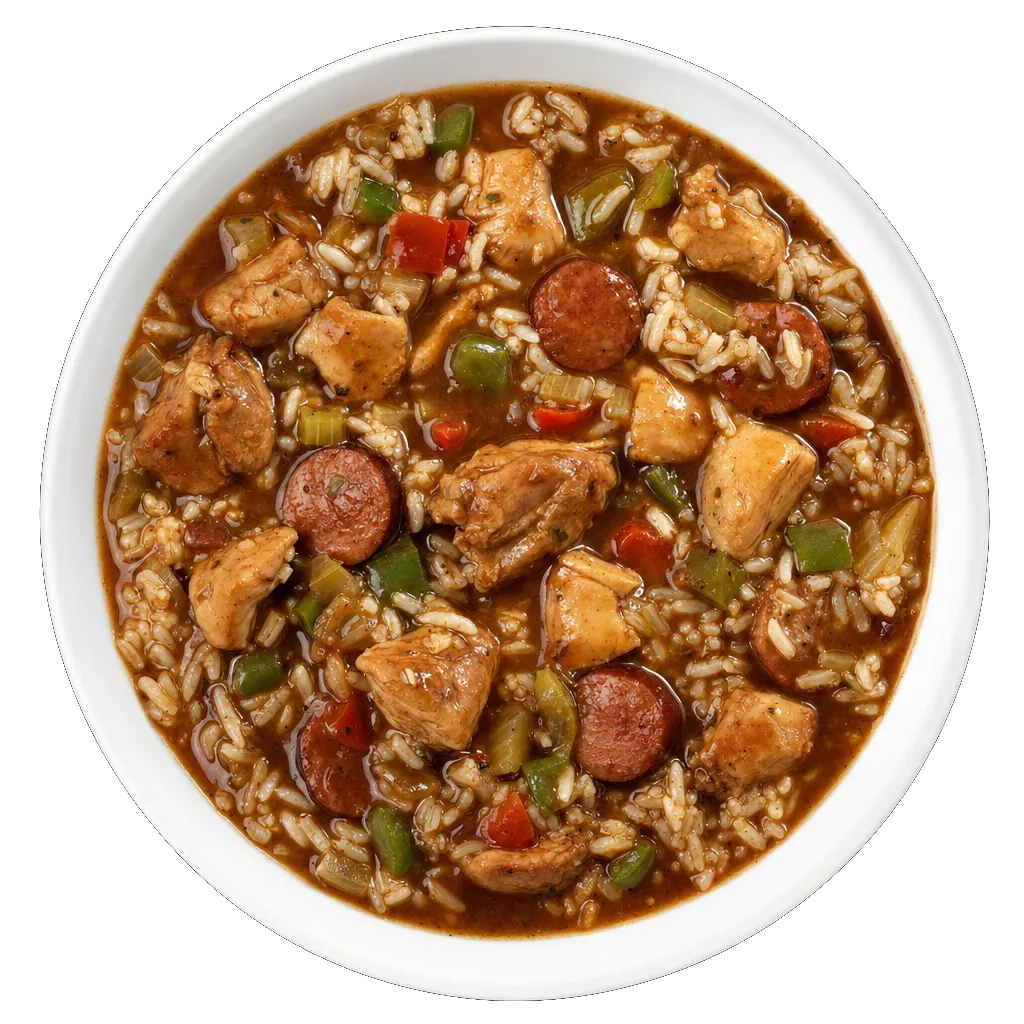Gumbo, plated