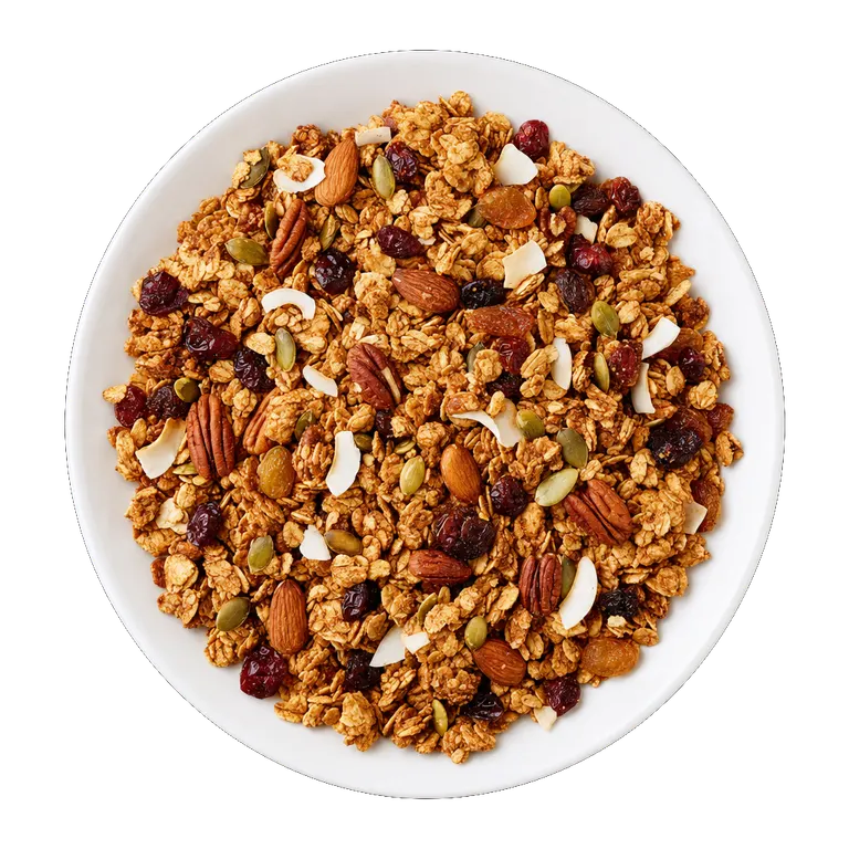Homemade Granola, ready to serve