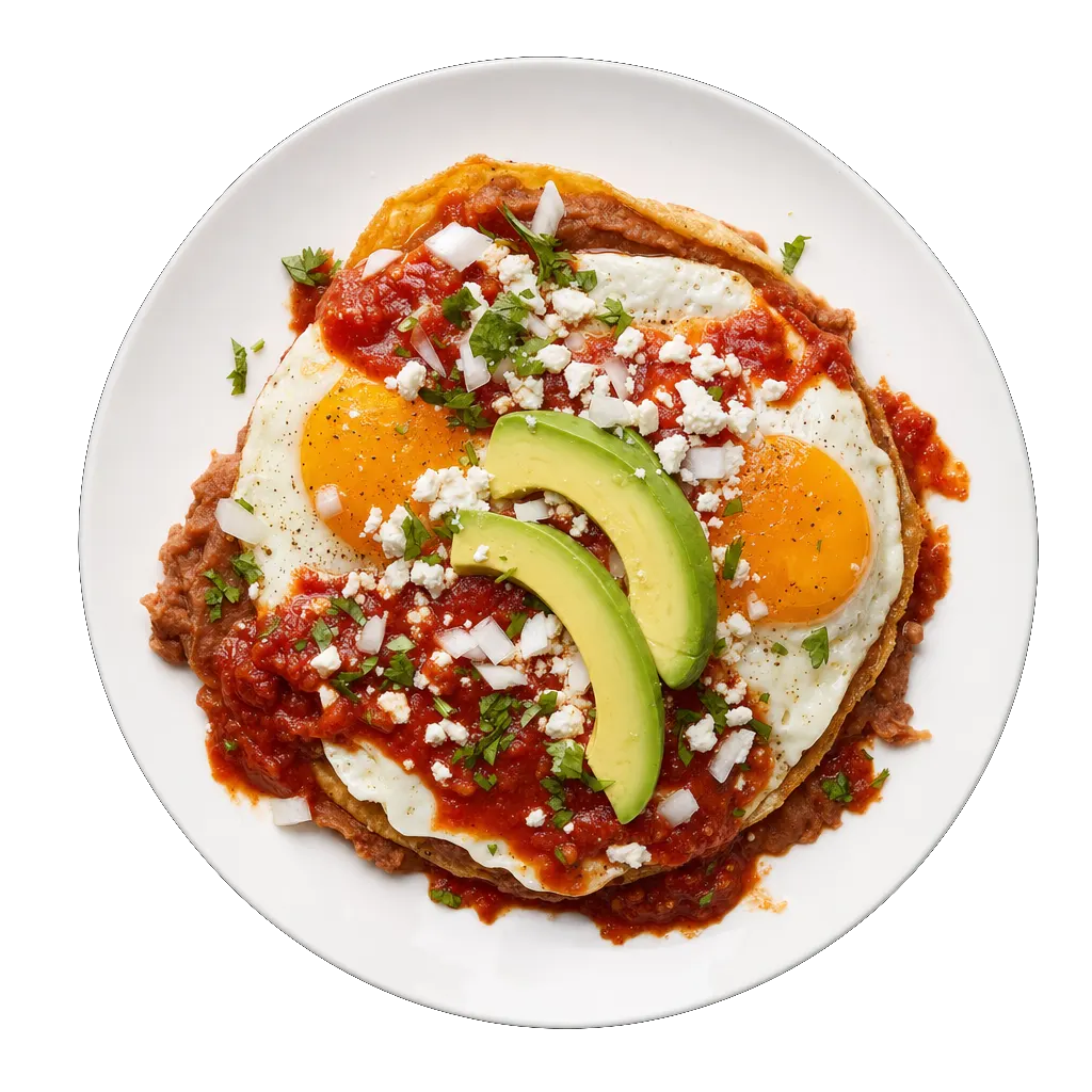 Huevos Rancheros, plated