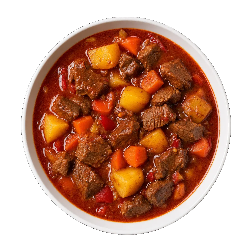 Hungarian Goulash, plated