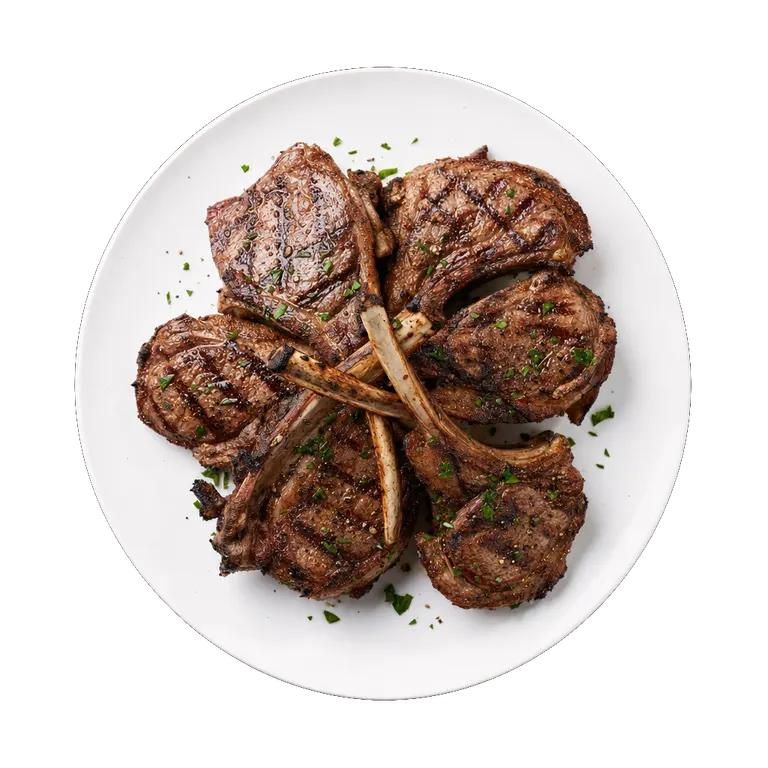 Lamb Chops, ready to serve