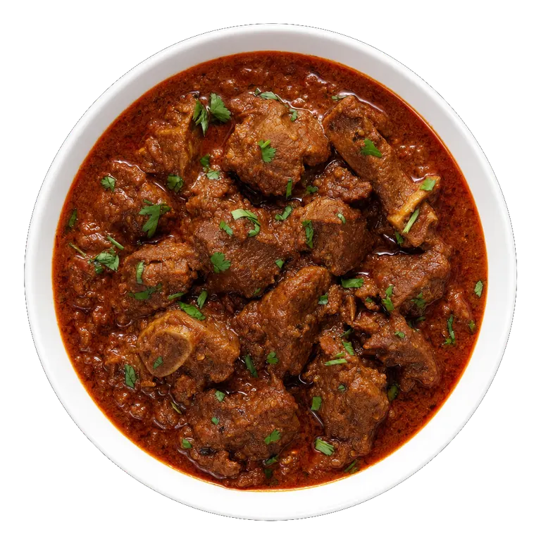 Lamb Rogan Josh, ready to serve