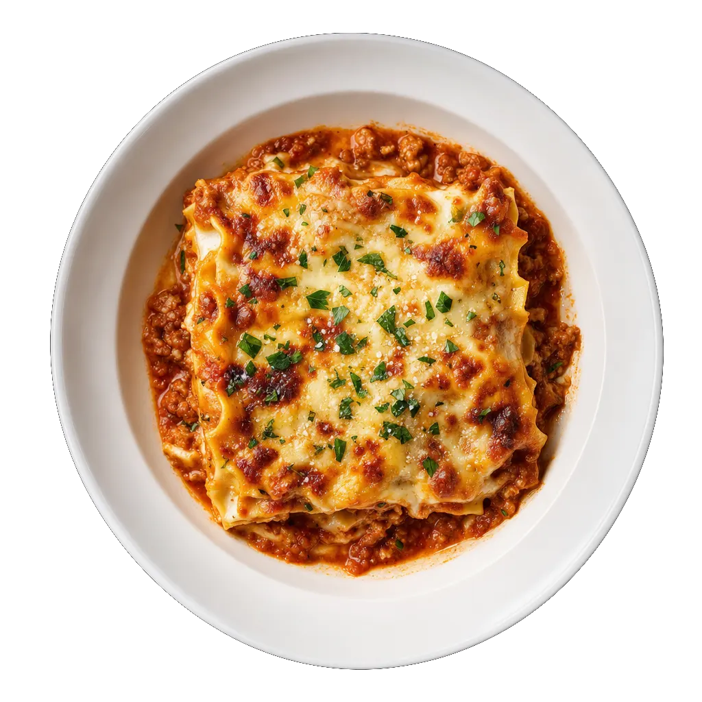 Lasagna, plated