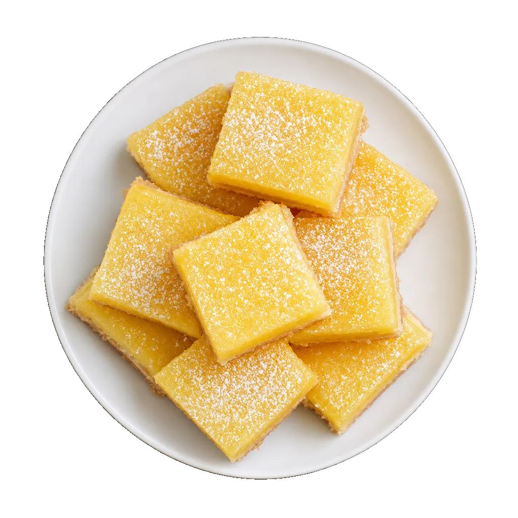 Lemon Bars, plated