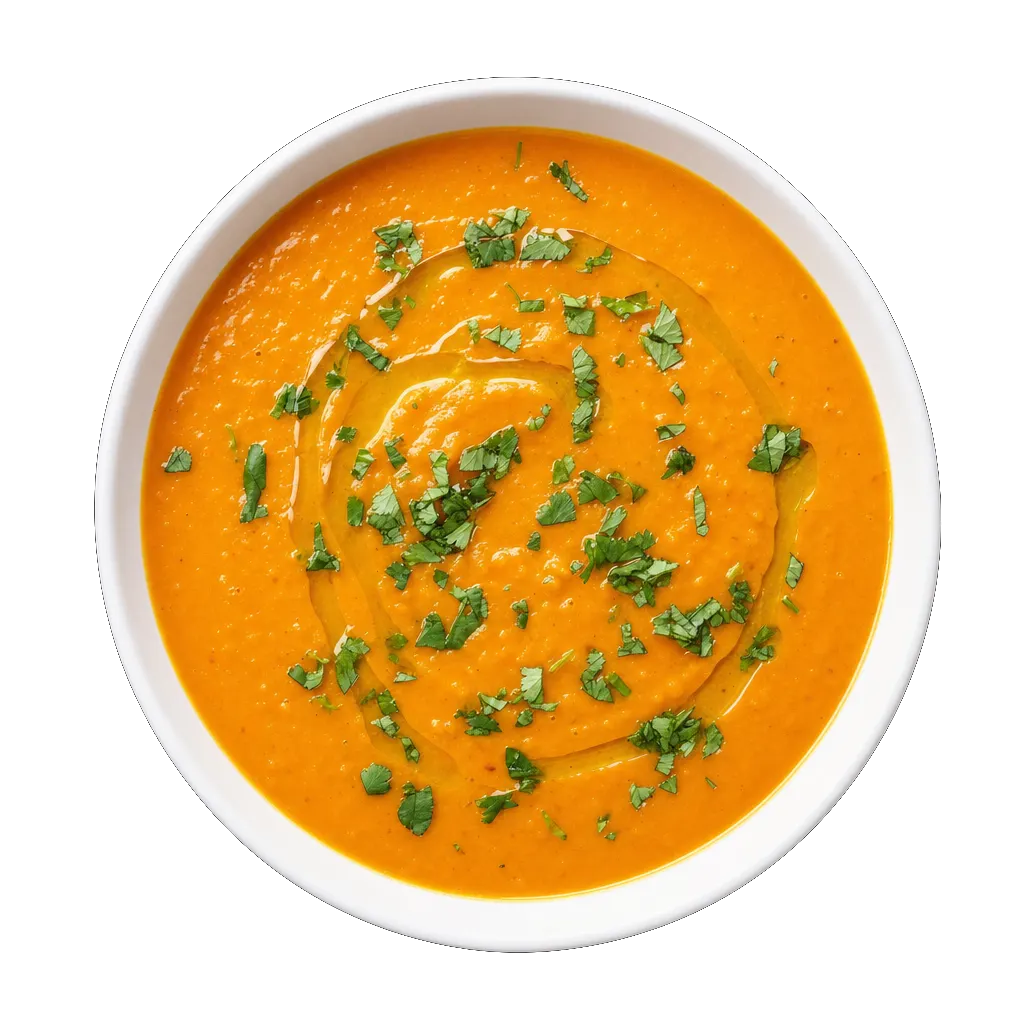 Lentil Soup, plated