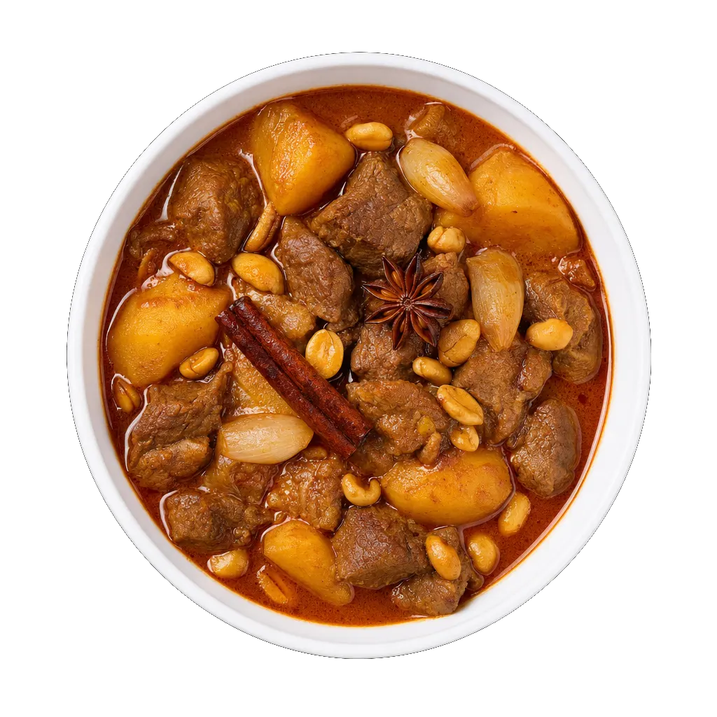 Massaman Curry, plated