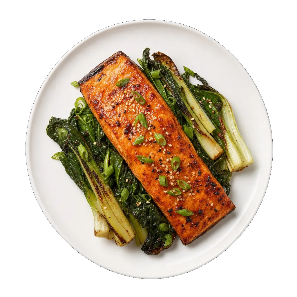 Miso Salmon, plated