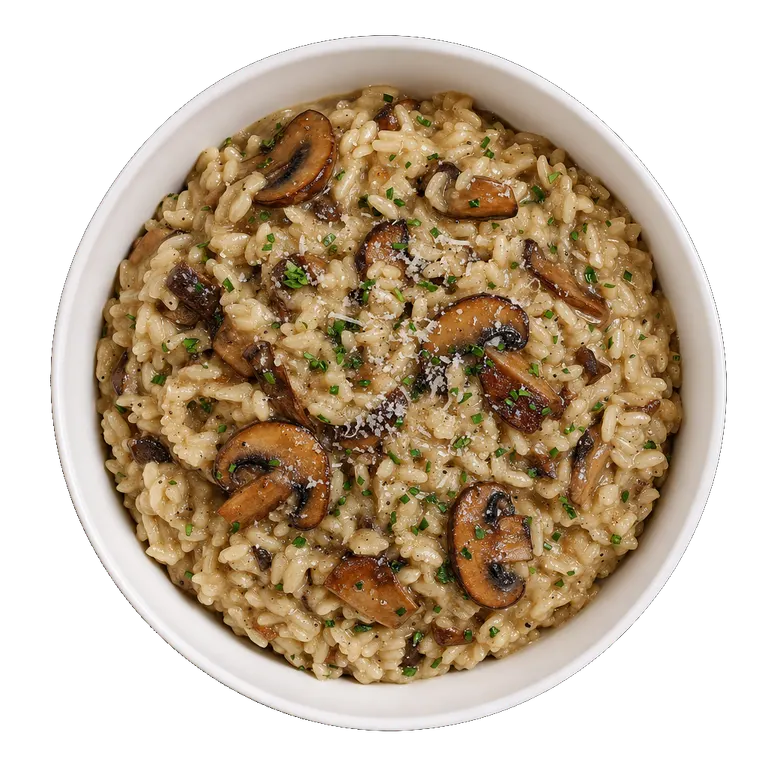 Mushroom Risotto, ready to serve