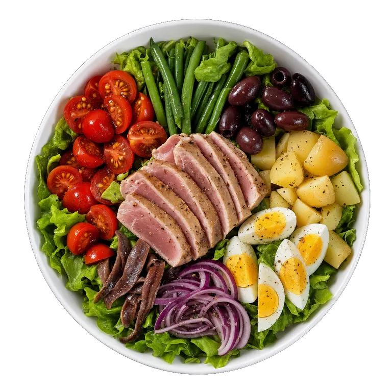 Nicoise Salad, ready to serve