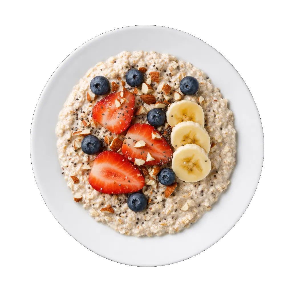 Overnight Oats, plated