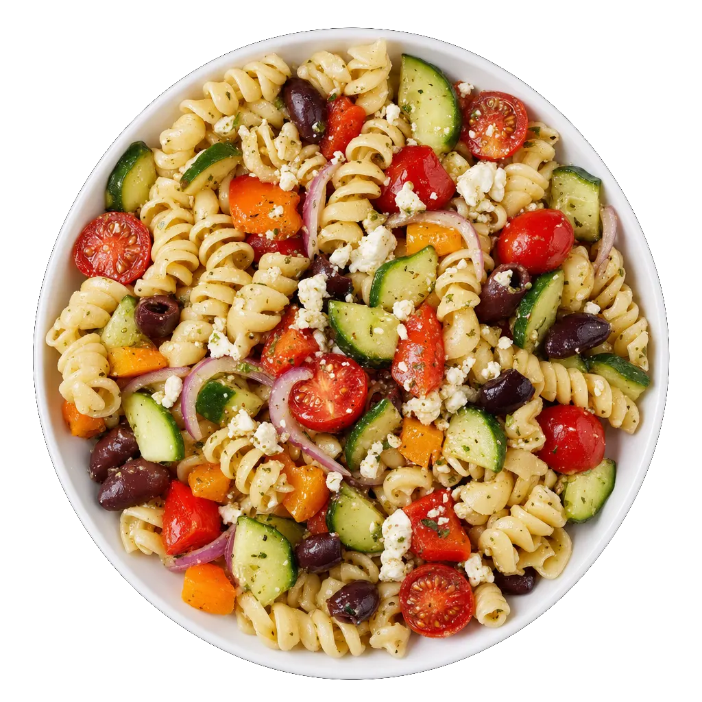 Pasta Salad, plated