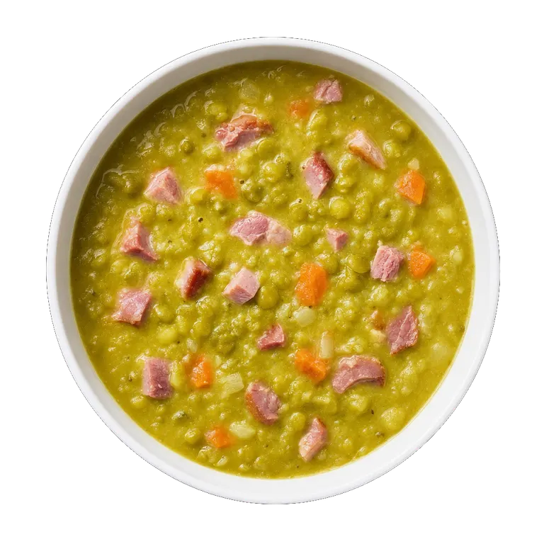 Pea and Ham Soup, ready to serve