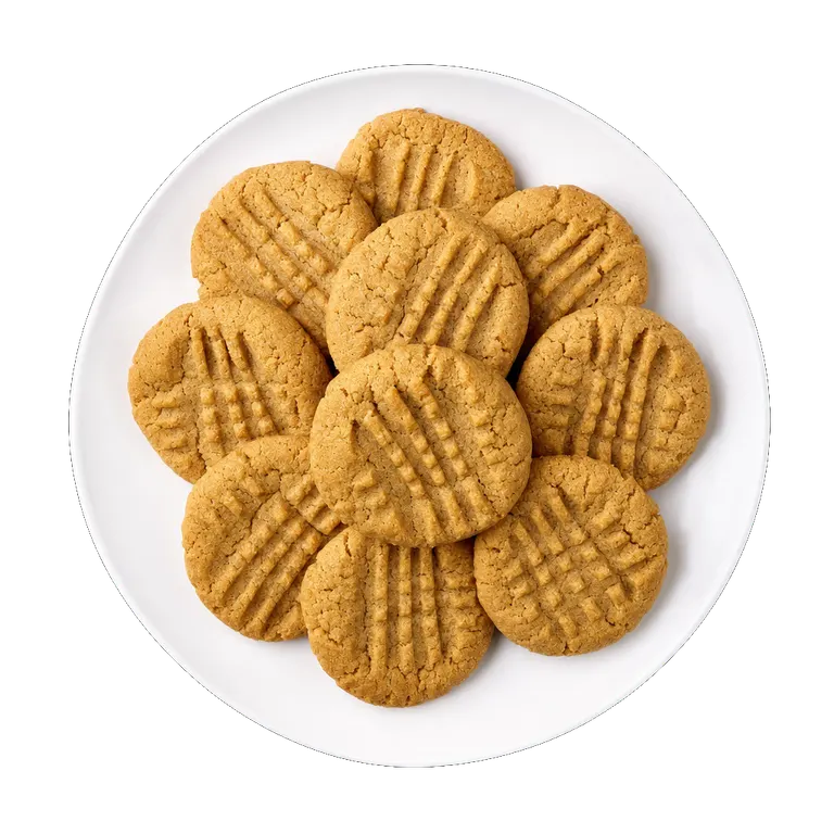 Peanut Butter Cookies, ready to serve
