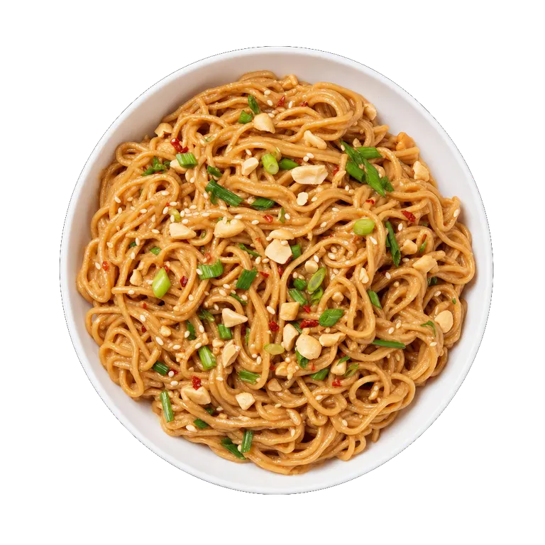 Peanut Butter Noodles, ready to serve