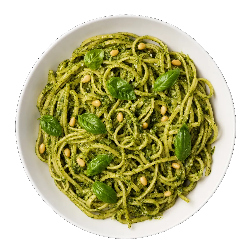 Pesto Pasta, plated