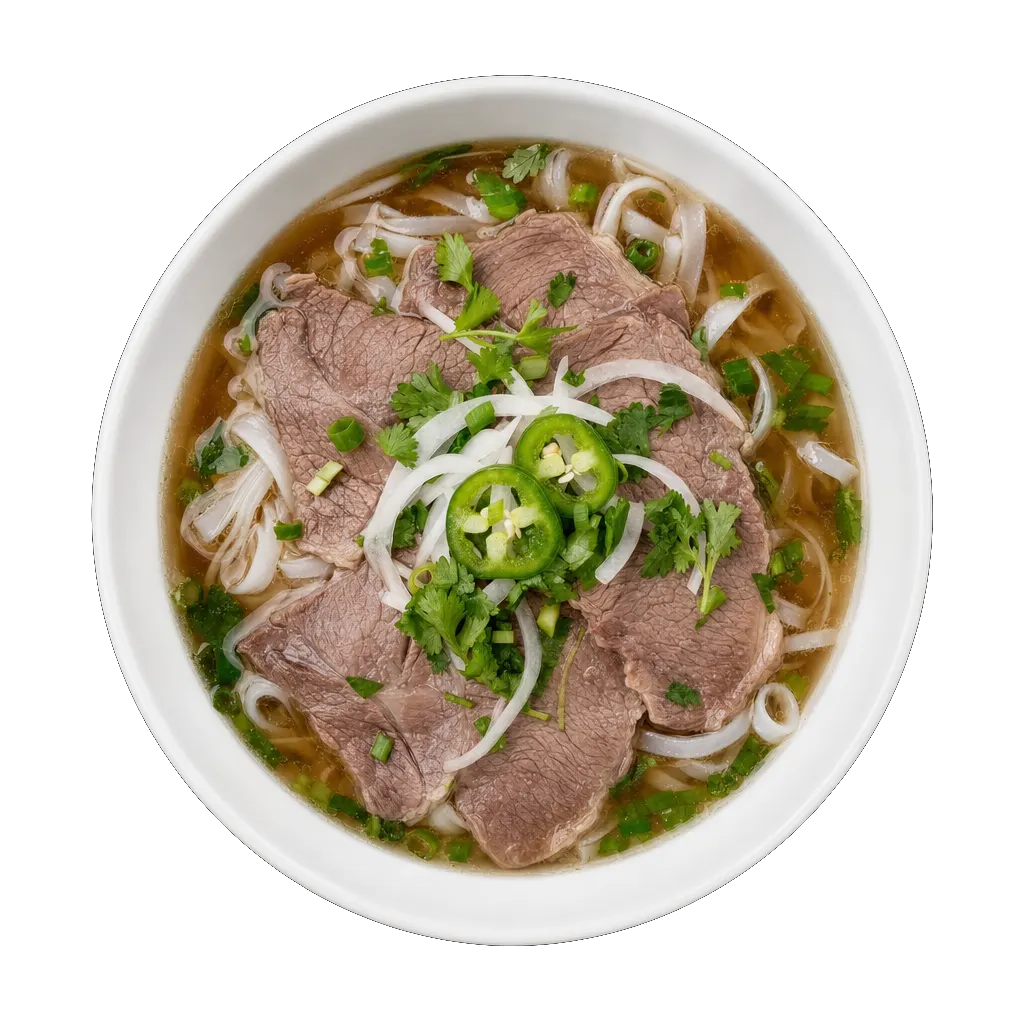 Pho, plated